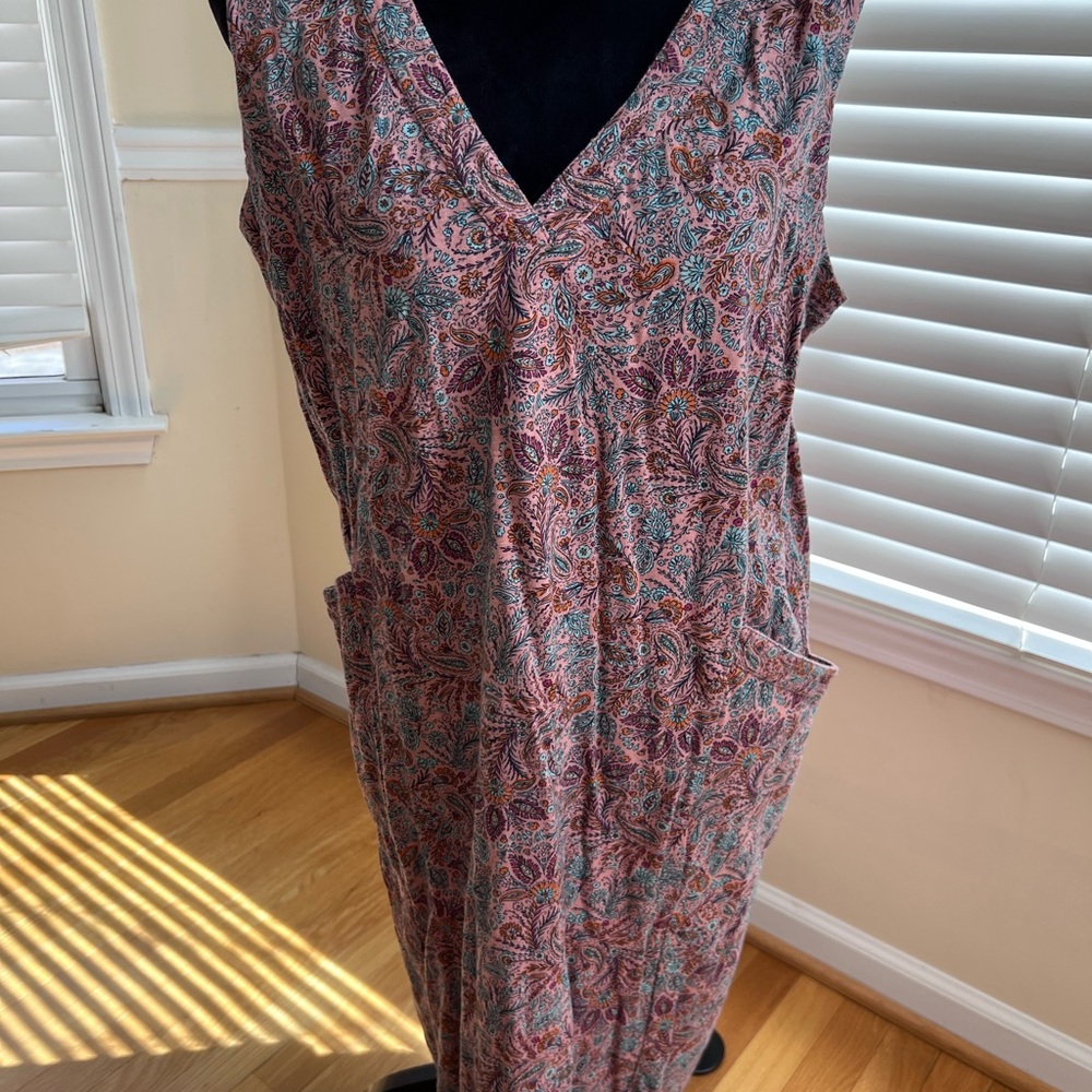 Paisley Sleeveless Dress - Multicolor